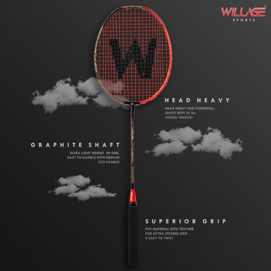 Badminton Racket Graphite High Tension | Excelsior 3000 - WillAge