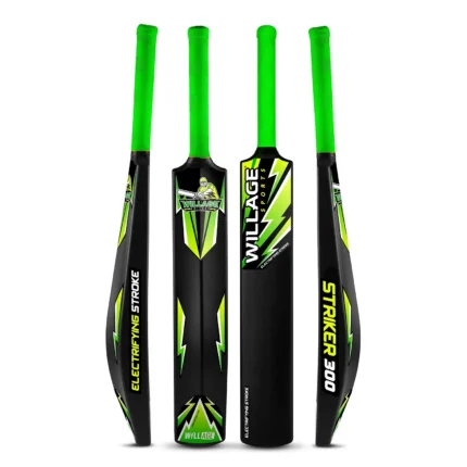 Willage Plastic Cricket full size bat (Striker300 Green)